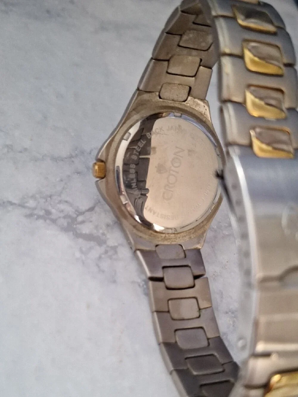 Croton Two-Tone Gold and Silver Men’s Stainless Steel Watch